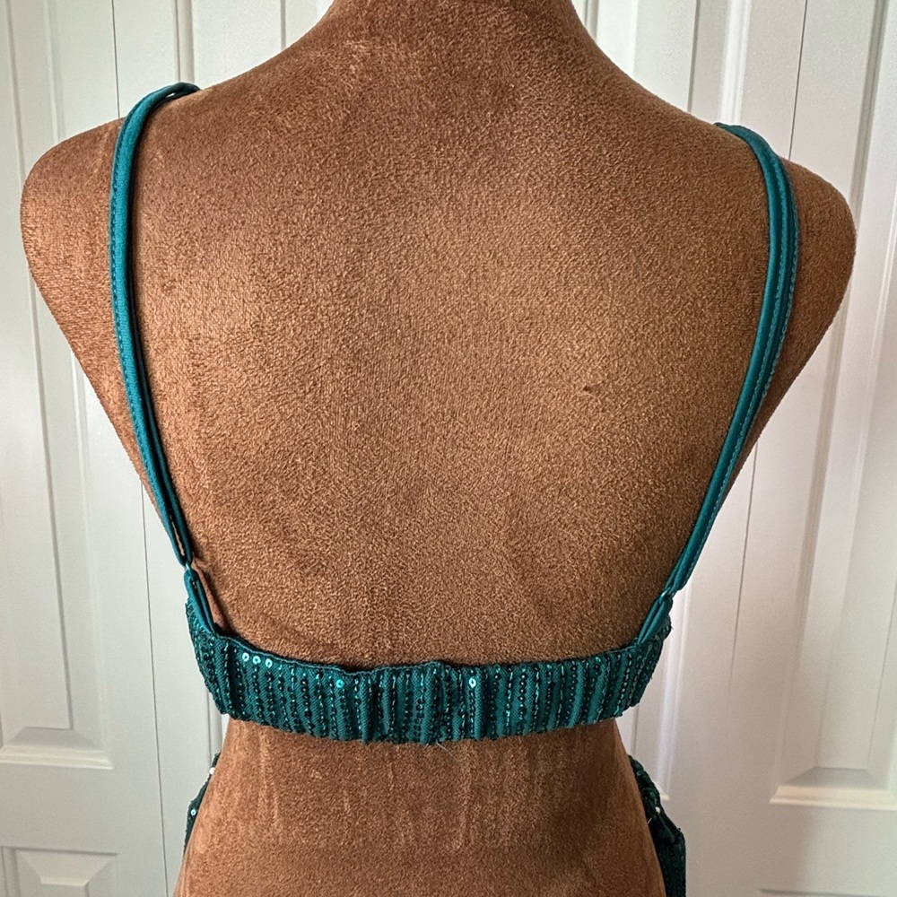 Sequin Green Pantsuit - image 6